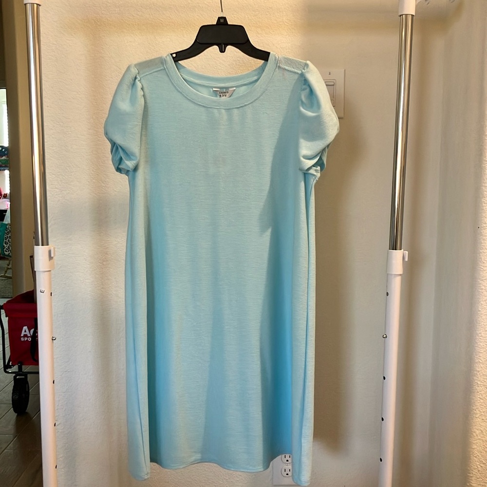 Light Blue Summer cotton dress Crown and Ivy Brand New w Tags